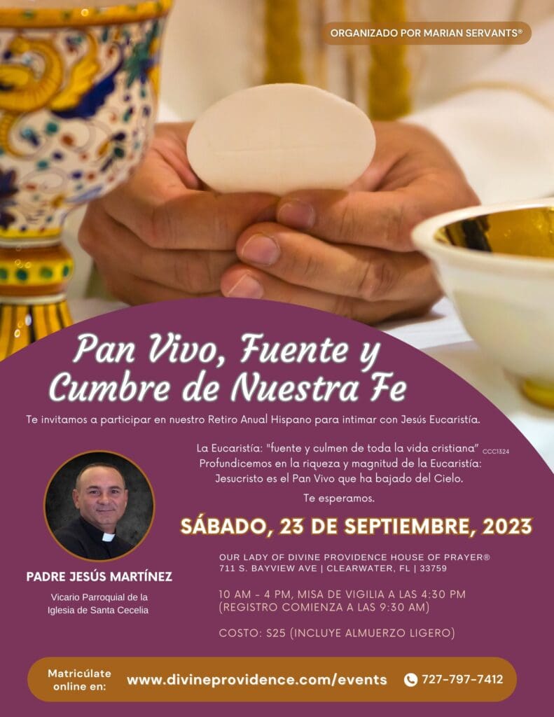 Pan Vivo, Fuente y Cumbre de Nuestra Fe