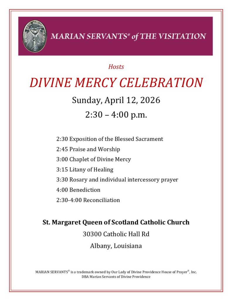 MSOV Divine Mercy Flyer